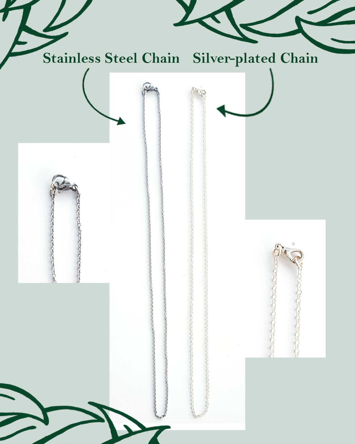 Necklace - Square with Clam Shell