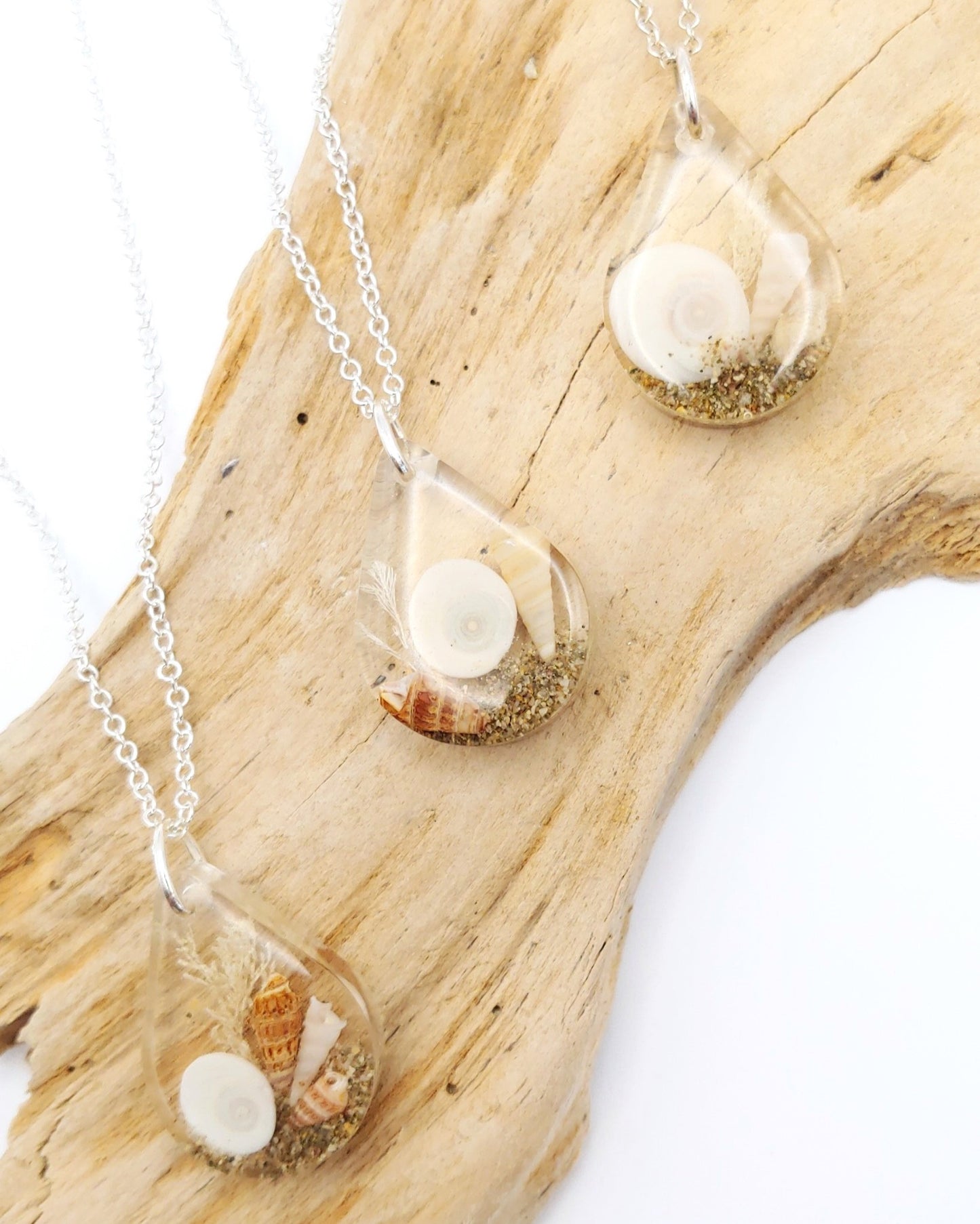 Necklace - Teardrop with Cats eye Shell